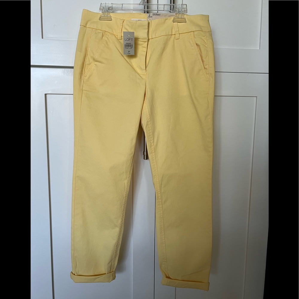 LOFT skinny straight leg capris